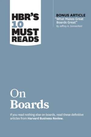 Hbr's 10 Must Reads on Boards de Ram Charan