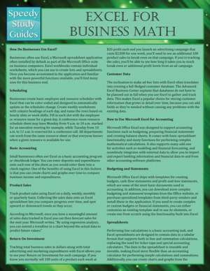 Excel for Business Math de Speedy Publishing LLC