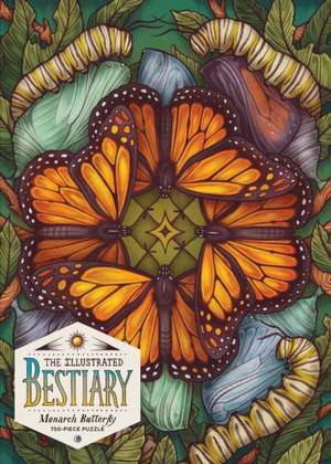 The Illustrated Bestiary Puzzle: Monarch Butterfly (750 Pieces) de Maia Toll