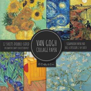 Van Gogh Collage Paper for Scrapbooking de Crafty As Ever