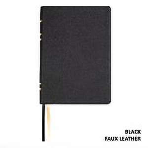 Lsb Giant Print Reference Edition, Paste-Down Black Faux Leather de Steadfast Bibles