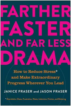 Farther, Faster, and Far Less Drama de Janice Fraser