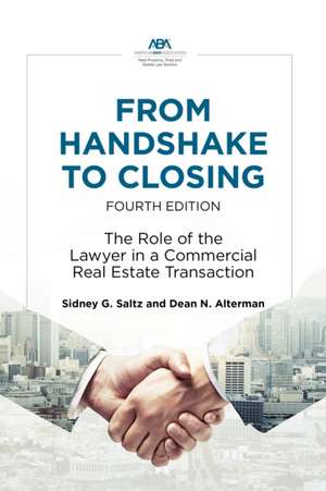 From Handshake to Closing de Sidney G Saltz