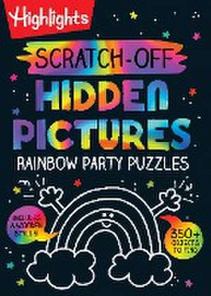 Scratch-Off Hidden Pictures Rainbow Party Puzzles de Highlights