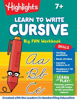 Learn to Write Cursive Big Fun Workbook