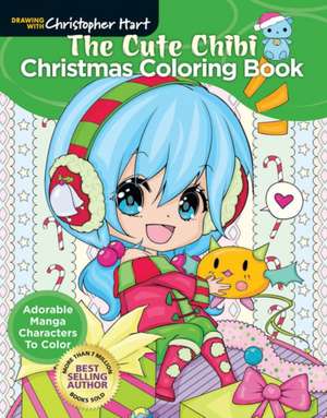 The Cute Chibi Christmas Coloring Book de Christopher Hart