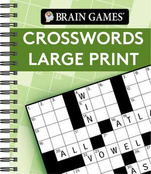 Brain Games - Crosswords Large Print (Green) de Publications International Ltd