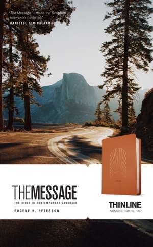 The Message Thinline (Leather-Look, Sunrise British Tan) de Eugene H. Peterson