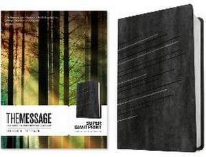 The Message Super Giant Print (Leather-Look, Charcoal/Silver) de Eugene H. Peterson