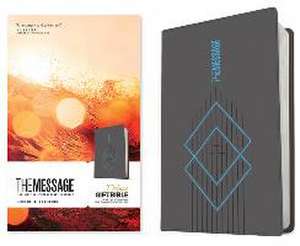 The Message Deluxe Gift Bible (Leather-Look, Charcoal Ascension and Blue Diamonds) de Eugene H. Peterson