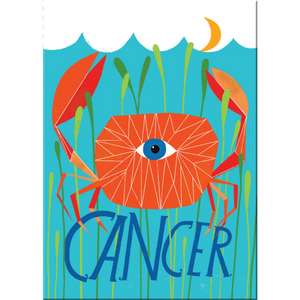 Lisa Congdon for Em & Friends Cancer Zodiac Magnet