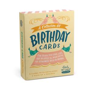 Em & Friends Birthday Cards, Box of 8 Assorted