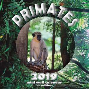 Primates 2019 Mini Wall Calendar (UK Edition) de Wall Publishing