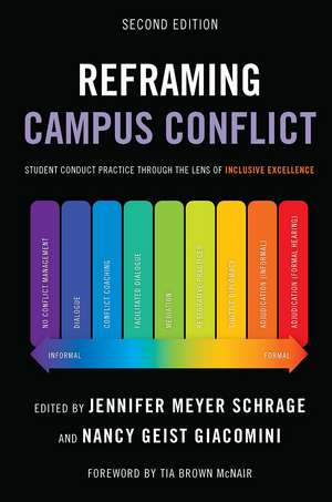 Reframing Campus Conflict: Student Conduct Practice Through the Lens of Inclusive Excellence de Jennifer Meyer Schrage