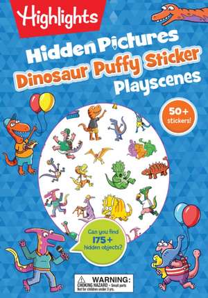 Dinosaur Puffy Sticker Playscenes de Highlights