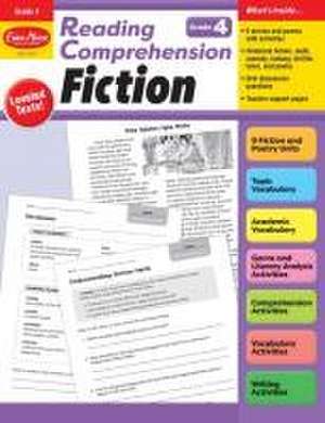 Reading Comprehension: Fiction, Grade 4 Teacher Resource de Evan-Moor Corporation