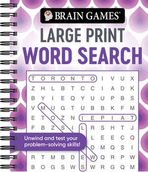 Brain Games - Large Print Word Search (Swirls) de Publications International Ltd