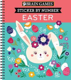 Brain Games - Sticker by Number: Easter de Publications International Ltd