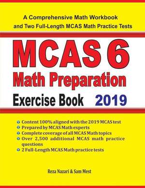 MCAS 6 Math Preparation Exercise Book de Reza Nazari