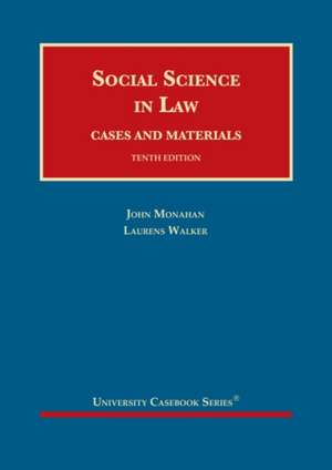 Social Science in Law de W. Laurens Walker