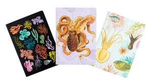 Art of Nature: Under the Sea Sewn Notebook Collection (Set of 3) de Insights