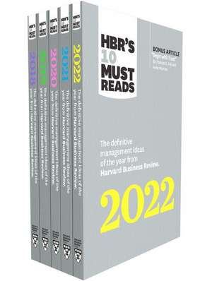 5 Years of Must Reads from Hbr: 2022 Edition (5 Books) de Harvard Business Review