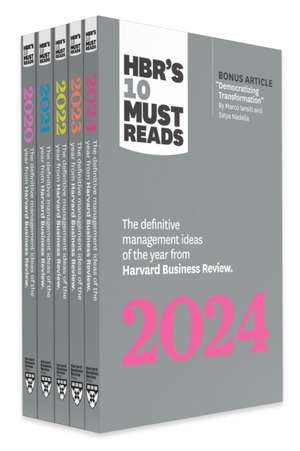 5 Years of Must Reads from Hbr: 2024 Edition (5 Books) de Harvard Business Review