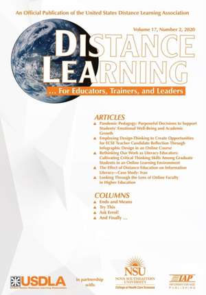 Distance Learning Vol 17 Issue 2 de Michael Simonson