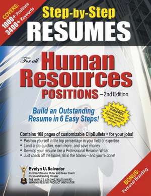 STEP-BY-STEP RESUMES For all Human Resources Positions de Evelyn U Salvador