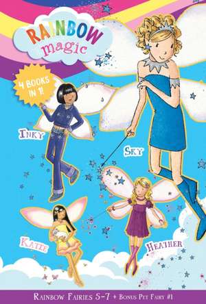 Rainbow Magic Rainbow Fairies: Books #5-7 with Special Pet Fairies Book #1 de Daisy Meadows