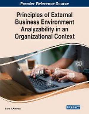 Principles of External Business Environment Analyzability in an Organizational Context de Bruno F. Abrantes