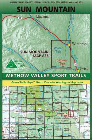 Sun Mountain * Methow Valley, Wa No. 83s de Green Trails Maps