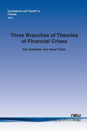 Three Branches of Theories of Financial Crises de Itay Goldstein