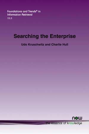 Searching the Enterprise de Udo Kruschwitz