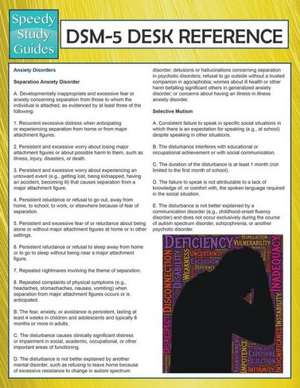 Dsm-5 Desk Reference (Speedy Study Guides): Ciao! de Speedy Publishing LLC