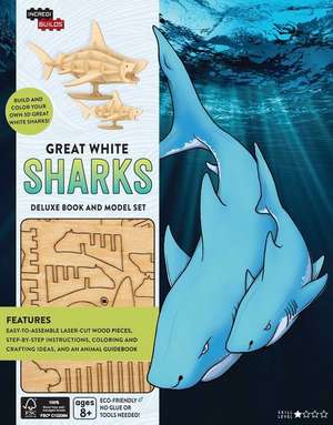 Incredibuilds: Great White Shark Deluxe Book and Model Set de Insight Editions