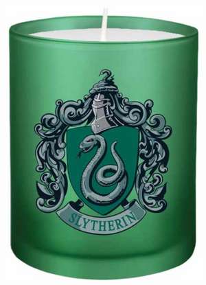 Harry Potter: Slytherin Glass Votive Candle de Insight Editions