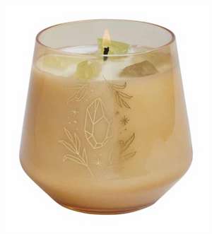 Citrine Crystal Healing Scented Glass Candle de Insight Editions