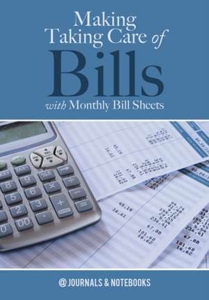 Making Taking Care of Bills with Monthly Bill Sheets de @Journals Notebooks