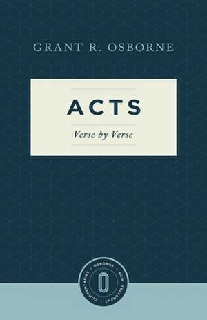 Acts Verse by Verse de Grant R. Osborne