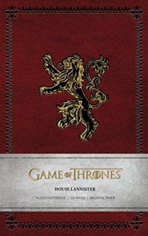 Game of Thrones House Lannister Ruled Notebook de Insight Editions