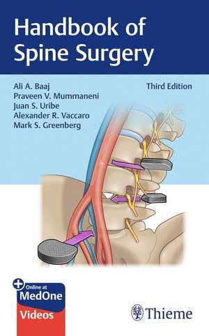 Handbook of Spine Surgery de Ali A. Baaj