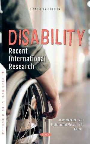 Disability: Recent International Research de Joav Merrick