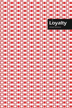 Loyalty Lifestyle, Creative, Write-in Notebook, Dotted Lines, Wide Ruled, Medium Size 6 x 9 Inch, 288 Pages (Red) de Design