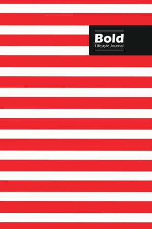 Bold Lifestyle Journal, Creative Write-in Notebook, Dotted Lines, Wide Ruled, Medium Size (A5), 6 x 9 Inch (Red) de Design