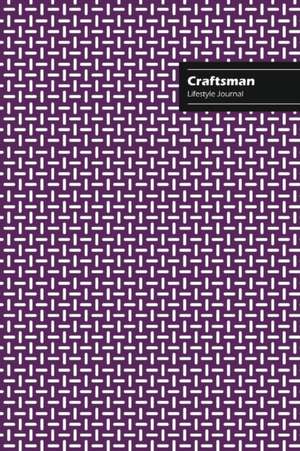 Craftsman Lifestyle Journal, Creative Write-in Notebook, Dotted Lines, Wide Ruled, Medium Size (A5), 6 x 9 (Purple) de Design