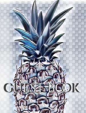 pineapple Hospitality stylish blank guest Book. designer sir Michael Huhn Edition de Michael Huhn