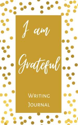 Toqeph: I am Grateful Writing Journal - Gold Brown Polka Dot