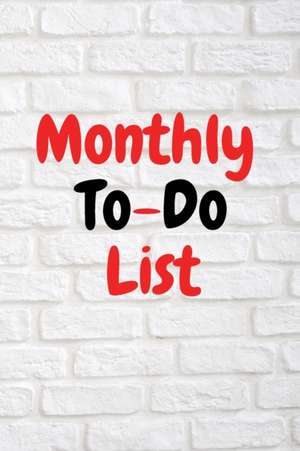 Monthly To-Do List de WeLove Books&Journals