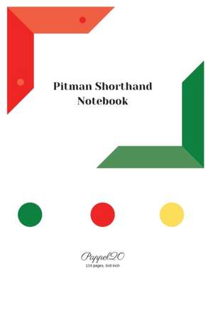 Pitman Shorthand Notebook| White Cover |6x9 de Pappel20